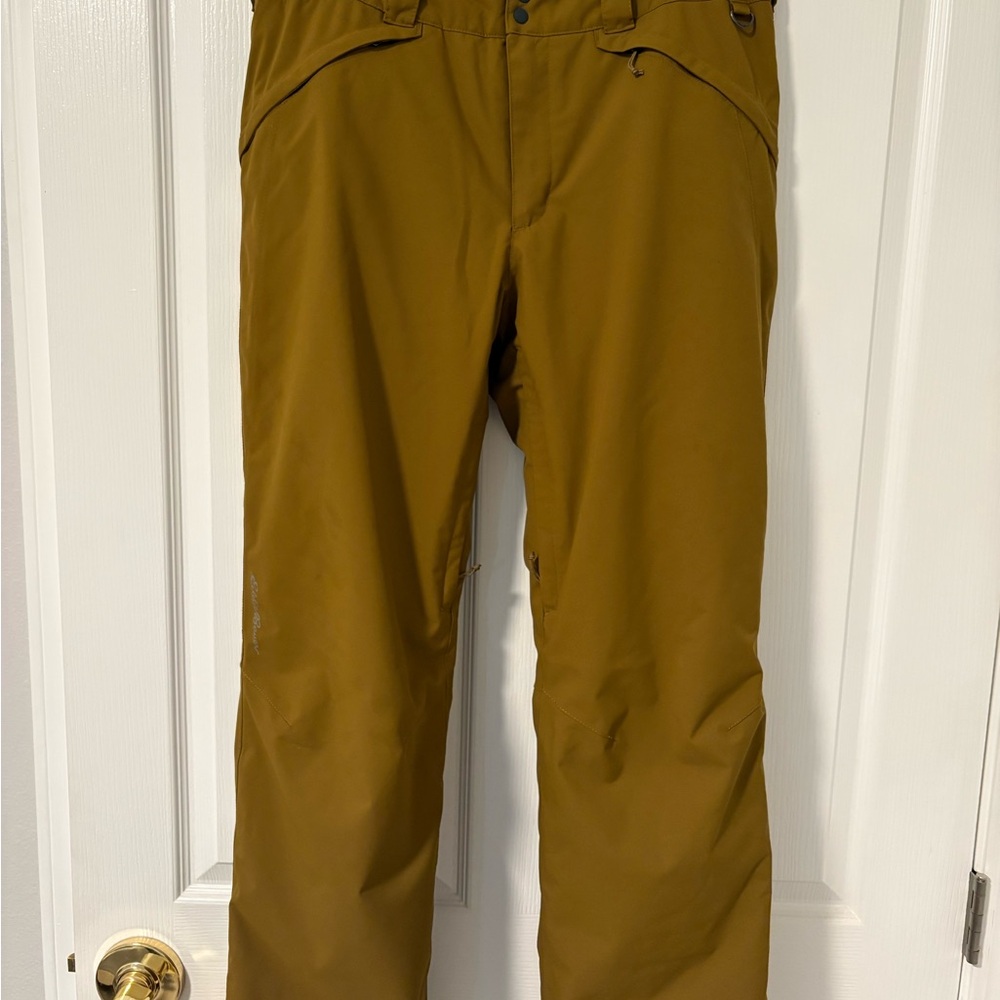 Women’s Eddie Bauer Large TALL Insulated Ski Snowboard Pants Bronze   33” inseam